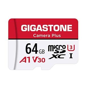 Gigastone Micro SD Card 64GB マイクロSDカード フルHD SDアダプタ付 adapter and case SDXC U1 C10 95MB/S Gopro アクションカメラ