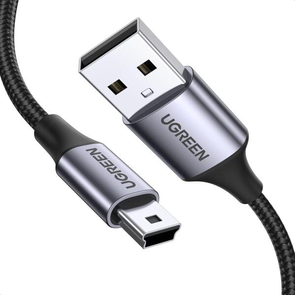 UGREEN USB miniB ケーブル ミニUSB タイプb 充電 USBケーブル 高耐久性 ナ...