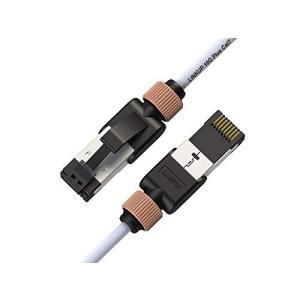 LINKUP (Flukeフルーク 認証) LAN ケーブル Cat7-0.6M 10ギガビット RJ45 コネクタ S/FTP 二重 シールド | イーサネット PS4