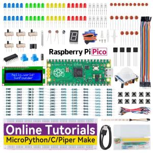 SunFounder Raspberry Pi Pico 用のキット,40プロジェクトのオンラインチュートリアル、MicroPython C Piper Mak｜finalshopping