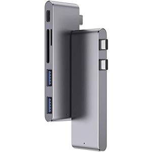 MacBook Pro ハブ Air専用 USB-C変換アダプター 6in1 4K HDMI を搭載したMacBook Airアダプター USB Cハブ SD/TFカードリーダ