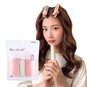 ALLMIRA 手巻きカーラー 前髪カーラー マジック ヘア カーラー 太め 前髪カール 巻き髪 寝ながら 大きめ セット