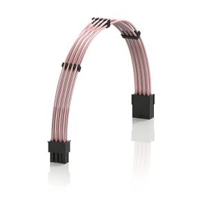 LINKUP 30cm 8 Pin (6+2) GPU PCI-E PSU 電源供給 編みスリーブカスタムMod PC延長ケーブル（コム付き）┃一本入り┃300mm