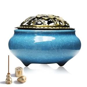 香炉 仏壇用香炉 お香立て セット 丸香炉 お香立て 香炉皿 お線香立 渦巻き線香用 聞香炉 心を落ち着かせてく