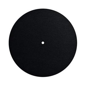 MayRecords 10インチレコードマット ターンテーブルマット 振動を減らす 滑り止め レコードプレーヤー用 羊毛フ