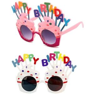 (JUTOSU) ノベルティサングラス 誕生日メガネ 飾り付け パーティーグラス 子供大人のための誕生日｜finalshopping