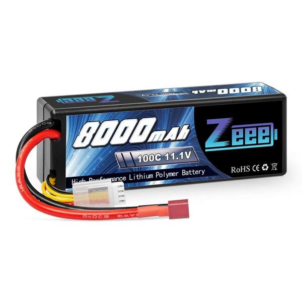 ゼエエ Zeee 11.1V 100C 8000mAh Tプラグ付き 3S リポバッテリー 大容量バ...