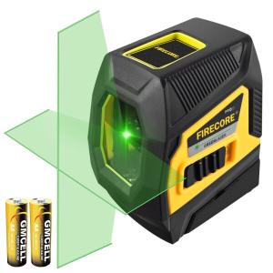 Firecore レーザー墨出し器 クロスラインレーザー 2ライン グリーン レーザー 傾斜モード 緑色 水｜finalshopping
