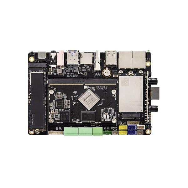 AIO-3568J クアッドコア Rockchip RK3568 高性能AIメインボードWiFi6 ...