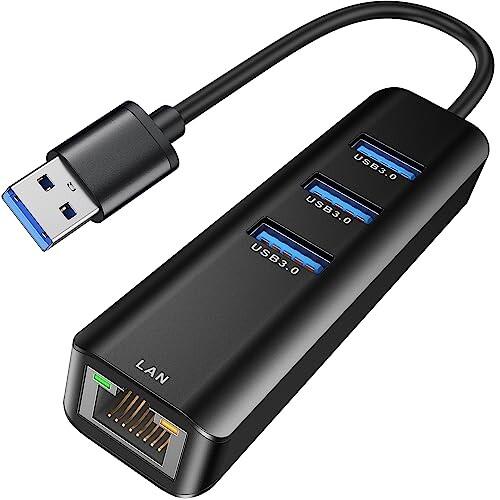 USB LAN 変換アダプター、ABLEWE 有線LANアダプター10/100/1000Mbps R...