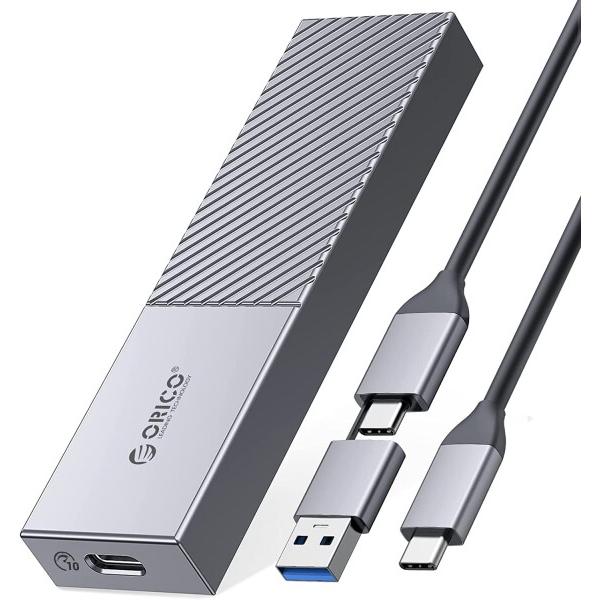 ORICO USB3.2 Gen2 10Gbps M.2 NVME SSD 外付けケース M.2 S...