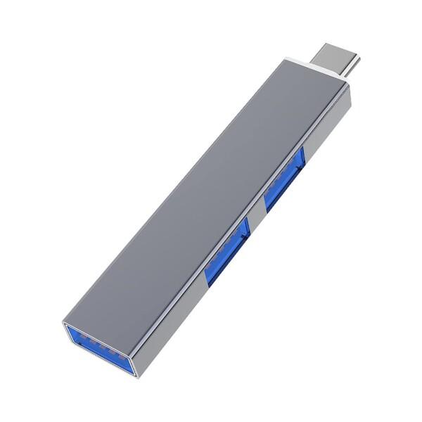 Glvaner USB‐A/Type-C to USB3.0ハブ 3in1ミニUSBハブ OTGアダ...