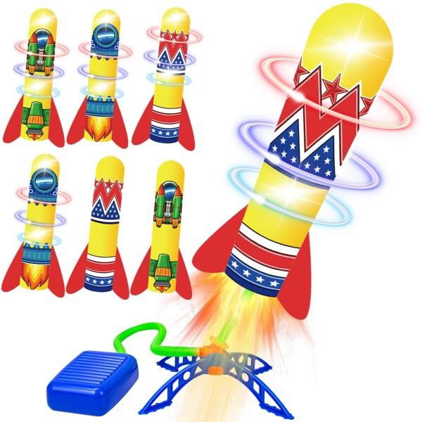 Hymaz ロケットランチャー ロケットおもちゃ ゲーム アウトドアスポーツ 空飛ぶ フォームロケッ