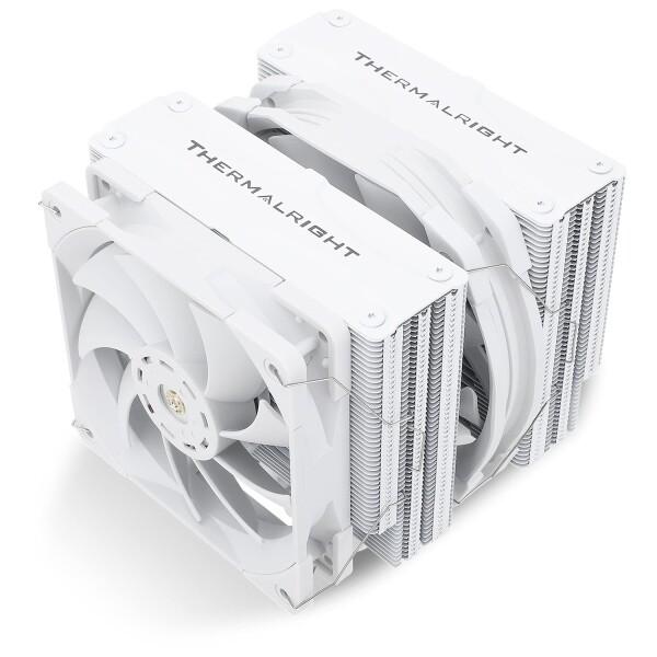 Thermalright FC140ホワイトcpuエアクーラー、デュアルタワー5ヒートパイプ、tl-...