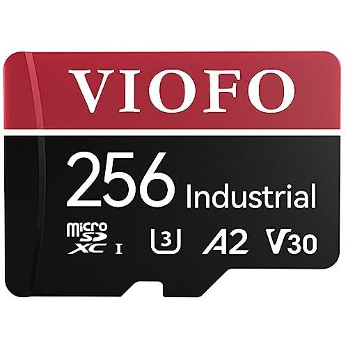 VIOFO 256GB 産業等級の microSD カード、U3 A2 V30 の高速記憶カード ア...