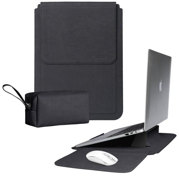 TOWOOZ 3in1 ノートパソコンスリーブ pcスタンドとマウスパッド付き MacBook Ai...