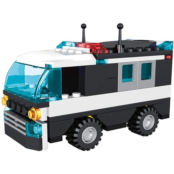 COGO ブロック おもちゃ シティポリスカー 警察セットシリーズ ポリストラック車 玩具 誕生日プ
