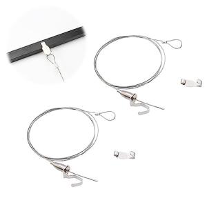 ピクチャー レール ステンレス ワイヤー フック 2本セット