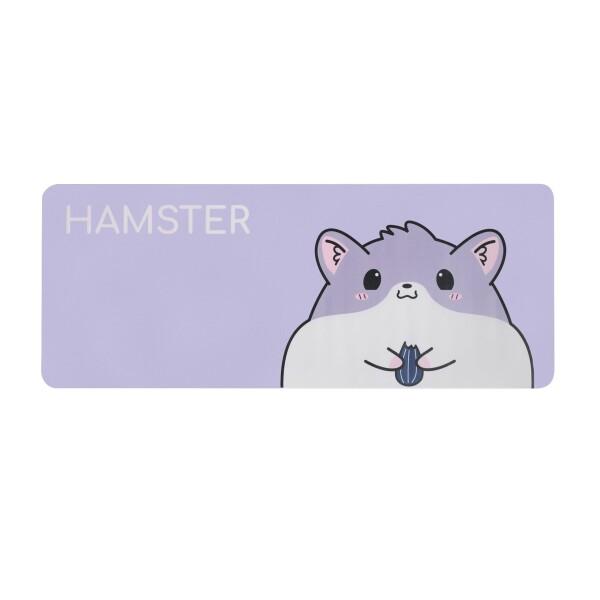 大型デスクマット デスクパッド 可愛い動物のハムスターのパターン キャラクターアニメマウス