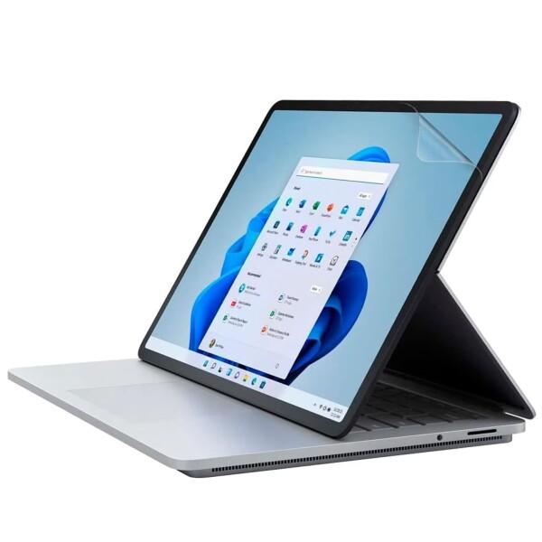 Surface Laptop Studio 用のブルーライトカットフィルム 光沢 透明 液晶保護フィ...
