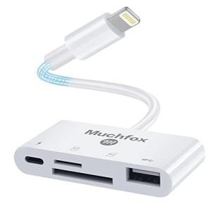 (2024 MFi正規認証品) iPhone SD カードリーダー 4in1 Lightning SD カードカメラリーダー SD TF USB カメラア｜finalshopping