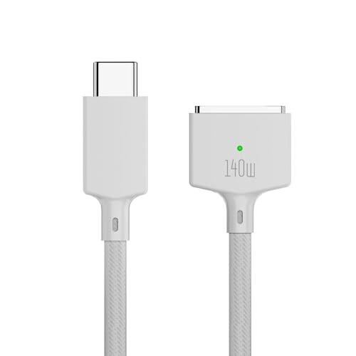PPTVC 140W USB-C to Mag-safe 3 磁気充電ケーブル 2m 140W急速充...