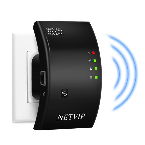 NETVIP 無線LAN中継機 WiFi中継器 ワイヤレスブースター リピーター/アクセスポイント ...