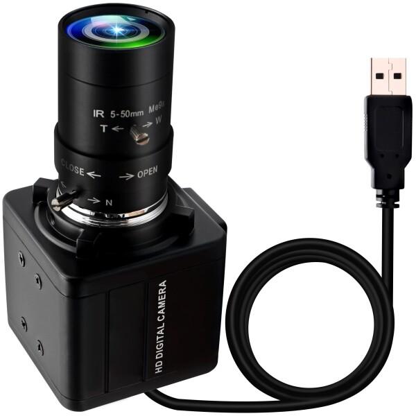 USB カメラ ELP 1080P 低照度 5-50mm 10X 光学ズームレンズ 2MP H.26...