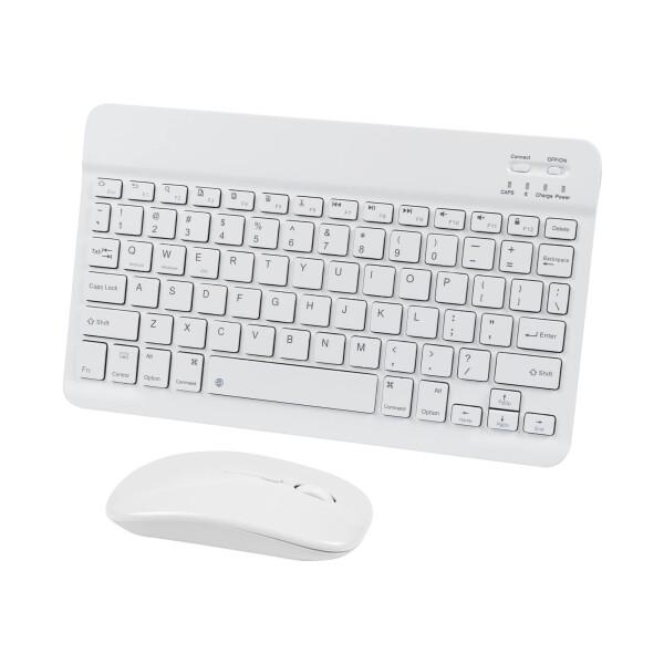ワイヤレスキーボード マウスセット 小型 タブレットキーボード ipad対応 キーボード bluet...