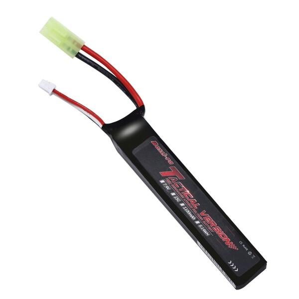 Bos Lipo リポバッテリー7.4V 1100mAh 2S 25C ミニタミヤコネクターリポバッ...