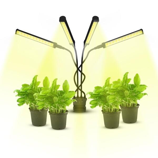 植物育成ライト LED 植物ライト 28W 室内栽培ランプ タイミング定時機能10段階調光 観賞用 ...