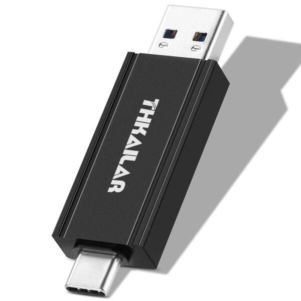 THKAILAR 256GB USBメモリタイプC USB 3.2 Gen 2 SSD外付けメモリ高...