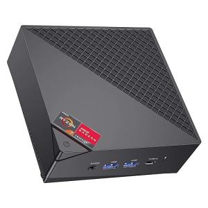 SkyBarium ミニPC Ryzen 7 5700U (2つLANポート) 16GB DDR4 512GB NVMe SSD, Mini PC 8C/16T 最大4.3GHz WiFi6 / Bluetooth5.2 /｜finalshopping