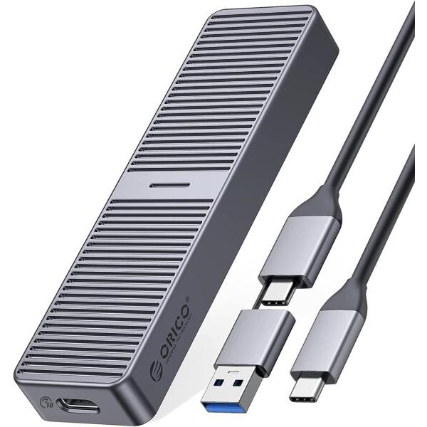 ORICO USB3.2 Gen2 10Gbps M.2 NVME SSD 外付けケース M.2 S...