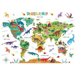DECOWALL SG2-2312 恐竜の世界地図 ウォール ステッカー デコ 幼稚園 保育園 子供部屋 DIY用 壁｜ファイナルショッピング