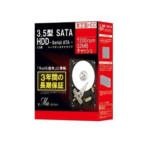 MARSHAL 東芝製 3.5インチ SATA-HDD Maシリーズ 1TB DT01ACA100B...