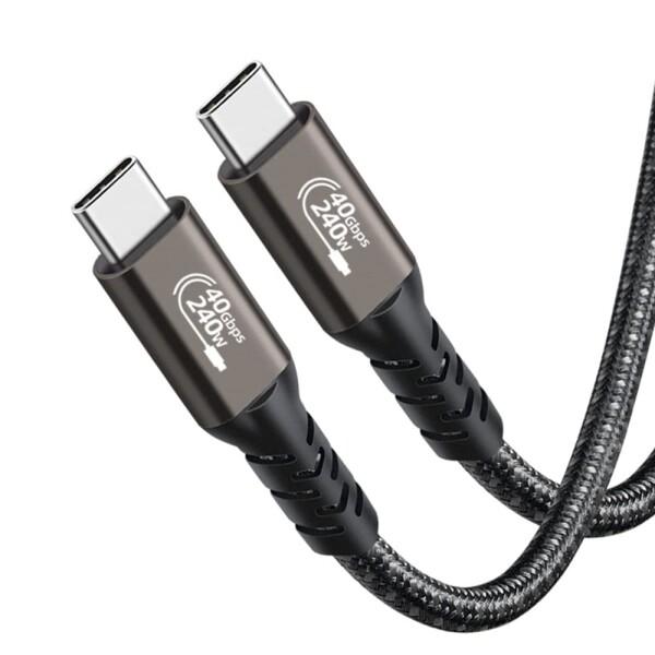 YFFSFDC USB4 ケーブル 0.5m Thunderbolt 4 対応 USB4とThund...