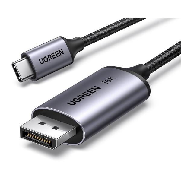 UGREEN 16K 30Hz USB C DisplayPort 変換ケーブル DP2.1 16K...