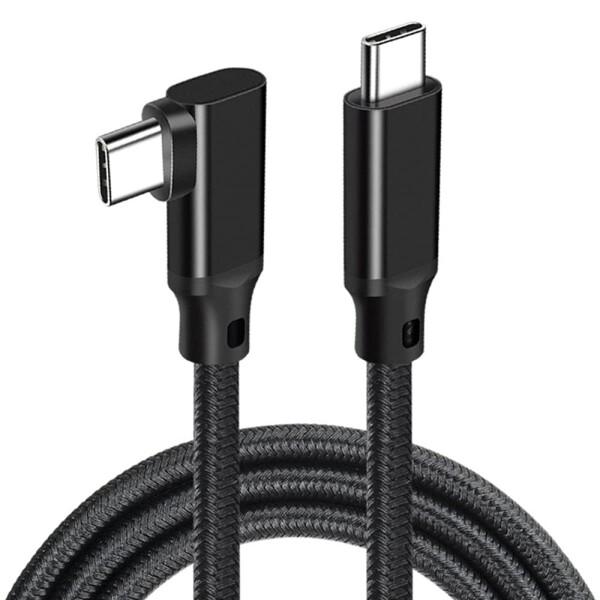 L字型 USB-C to USB-C ケーブル Xperia/Galaxy/Sharp/LG/Mac...