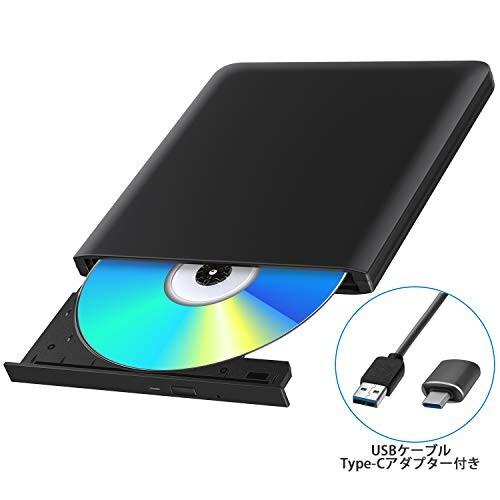 ブルーレイドライブ 外付 USB3.0 bdドライブ Blu-Ray CD/DVD読み込み CD/D...