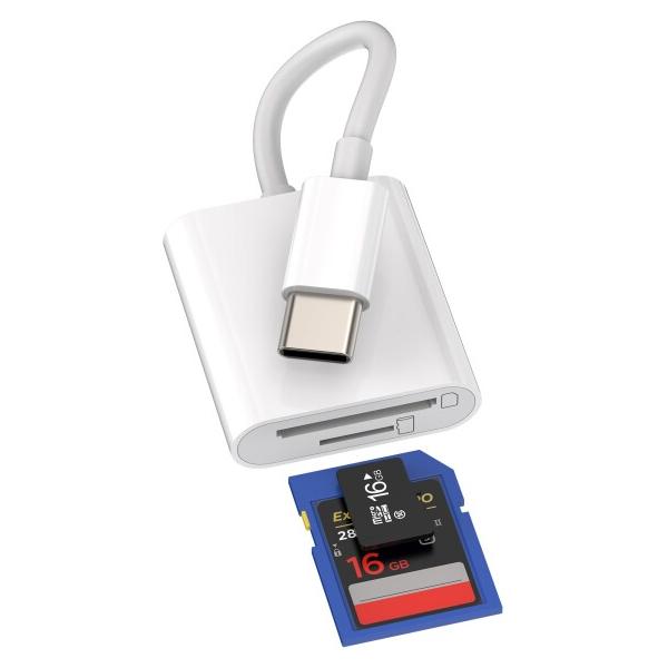 Micro SDカードリーダー(2イン1)USB C 変換アダプタApple IPhone15 Pr...