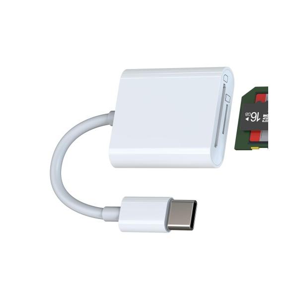 タイプc Micro SD SDカードリーダー(2in1)USB C TF マイクロSD 変換アダプ...