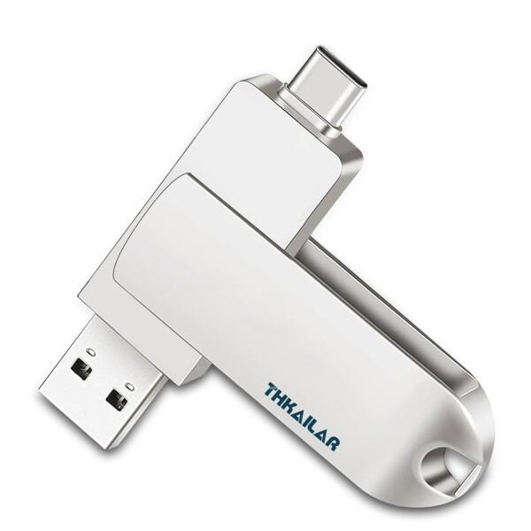 THKAILAR 512GB USBメモリタイプC フラッシュメモリ USB 3.0 高速転送 最大...
