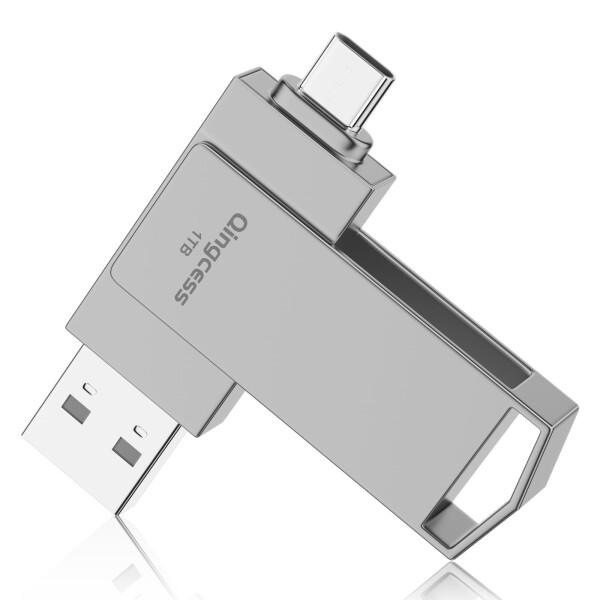 1TB 大容量 USBメモリ 2IN1 大容量 高速＆Type-C メモリー フラッシュメモリ スマ...