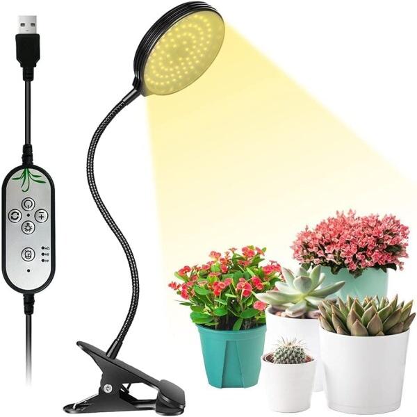 Gugrida植物育成用ライト 植物LED ライト USBプラグ 300W相当太陽のような光 フルス...