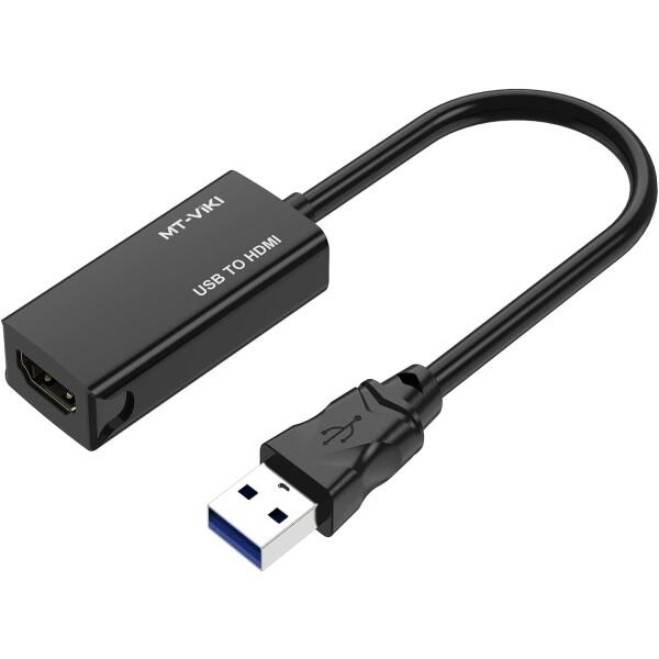 MT-VIKI USB 3.0-HDMIアダプタ、USB 3.0-HDMIオス-メスアダプタ、108...