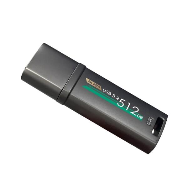 TCELL 4K PRO 超高速 大容量 亜鉛合金 USBメモリ 512GB USB3.2(Gen2...