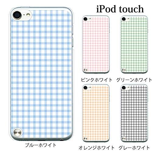 +S iPod touch 第6・第7世代 ケース パステルチェック  ハードケース クリア 013...