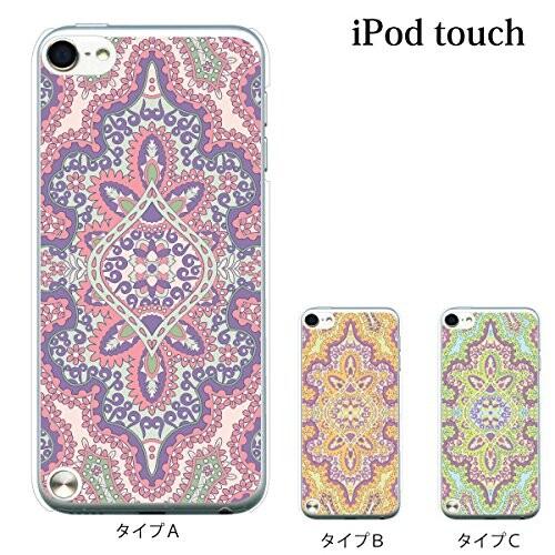 +S iPod touch 第6・第7世代 ケース ペイズリー TYPE5 ハードケース クリア 0...