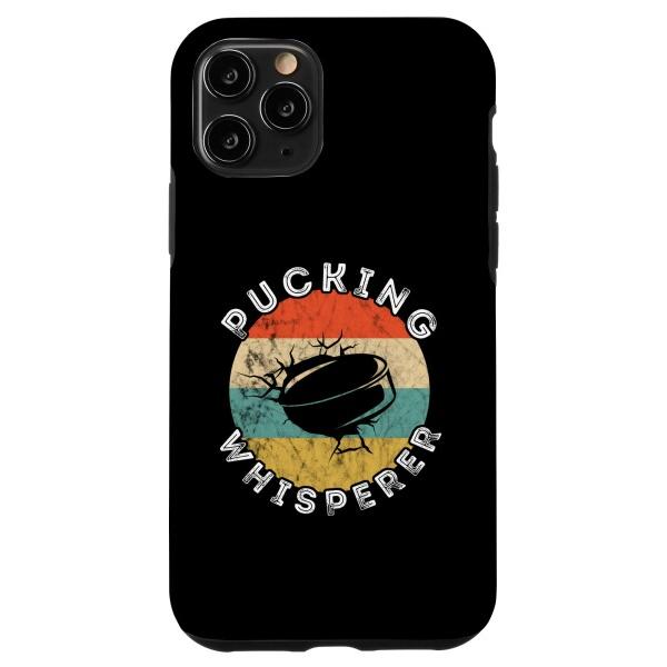iPhone 11 Pro Pucking Whisperer アイスホッケーパック レトロ ビンテ...